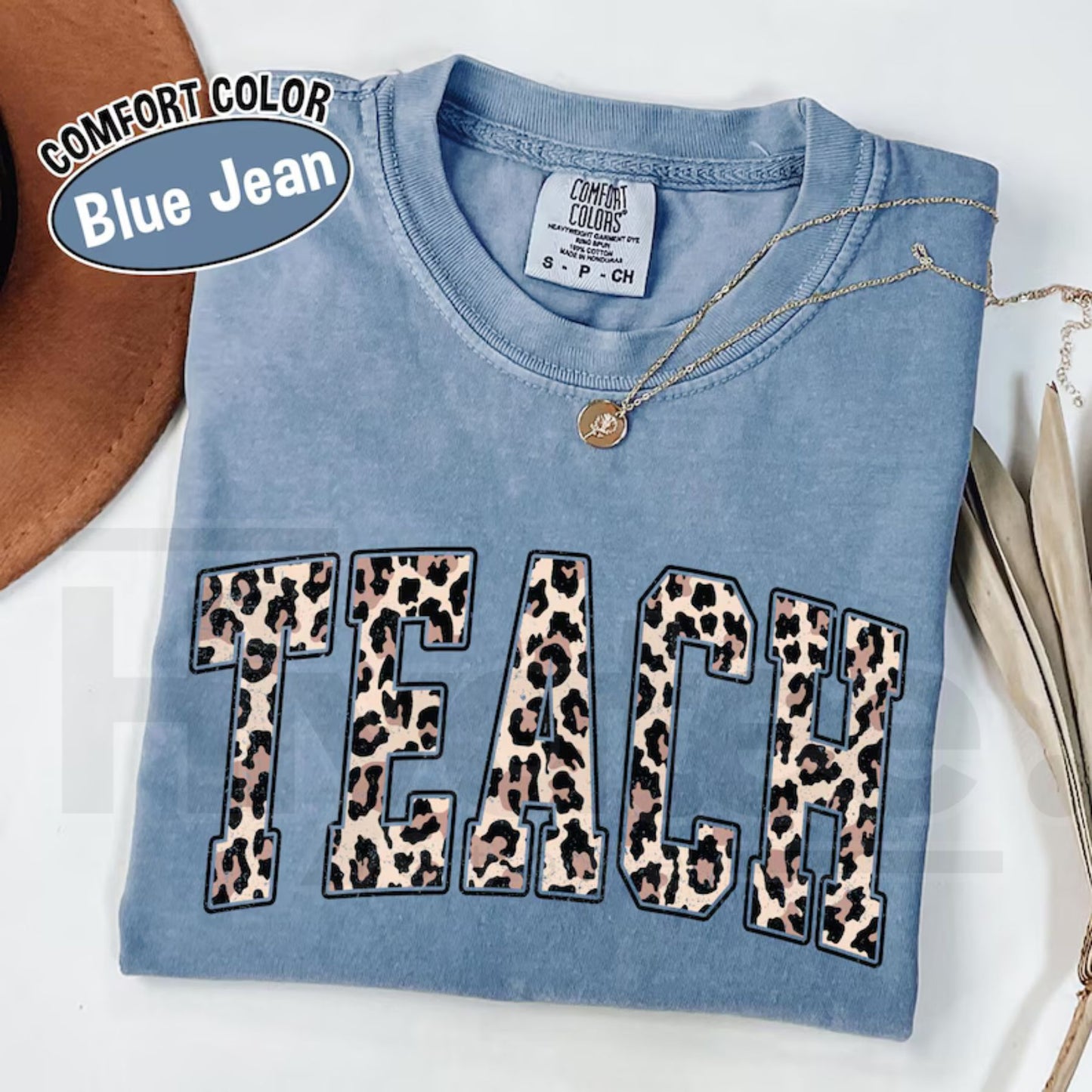 Comfort Colors Leopard Teacher Shirt Cute Teacher Life Tee School Graphic Top