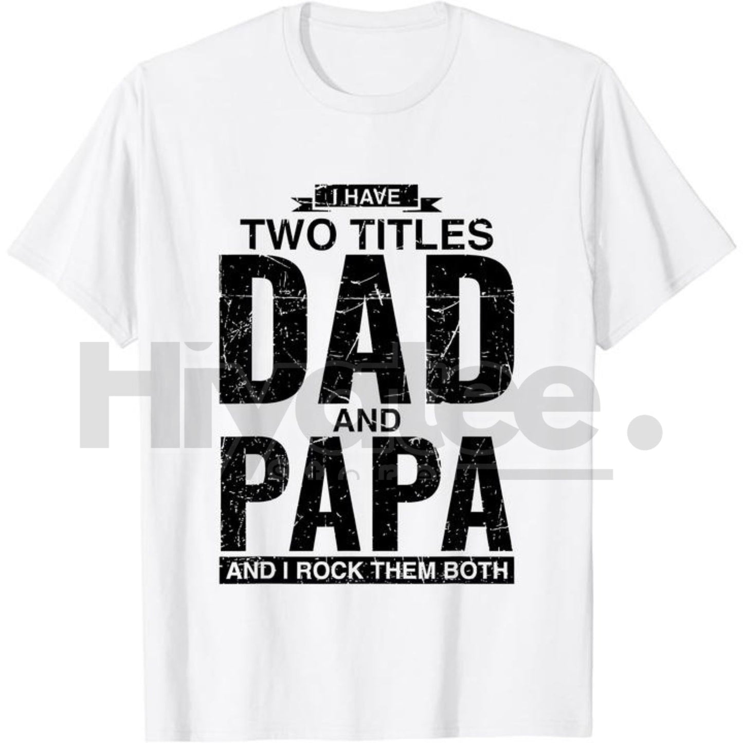 Cool Dad and Papa Double Title Classic T-Shirt – 100% Cotton Father's Day Gift