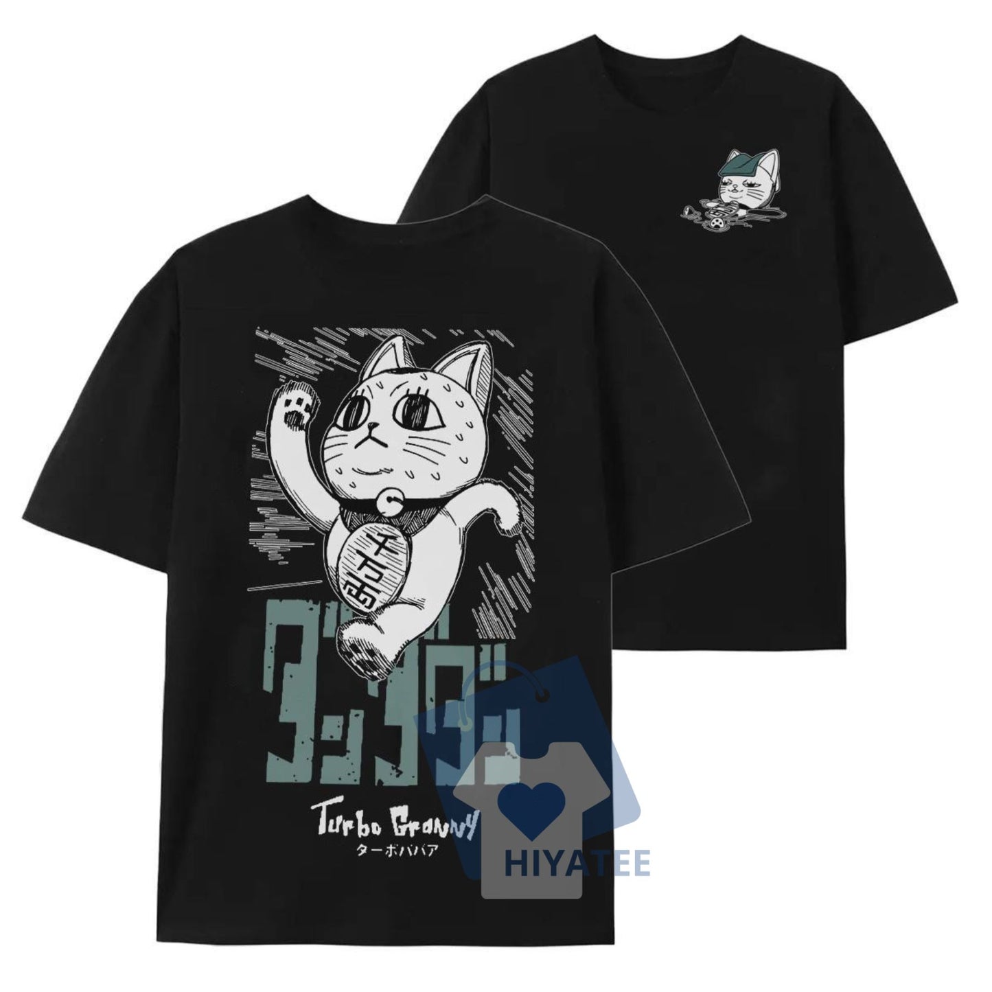 Turbo Granny Dandadan T-Shirt – Okarun & Momo Ayase Anime Graphic Tee for Fans