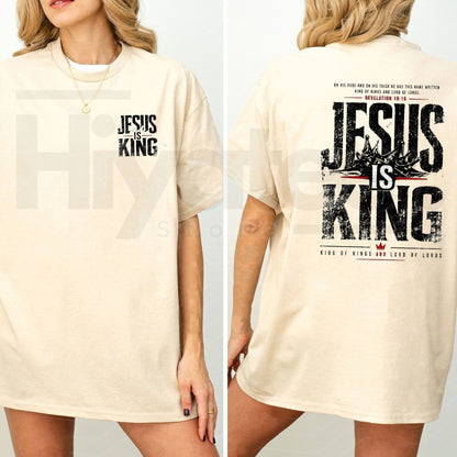 Jesus Is King T-Shirt – Classic Christian Faith Praise & Worship Graphic Tee
