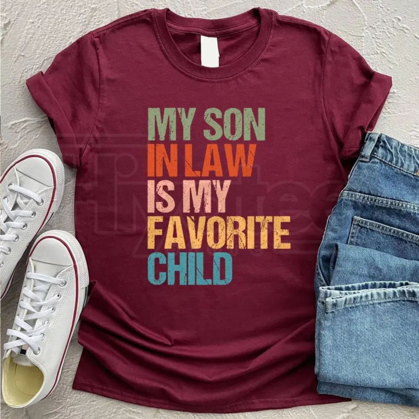"My Son In Law Is My Favorite Child" – Funny Retro Family Humor Top