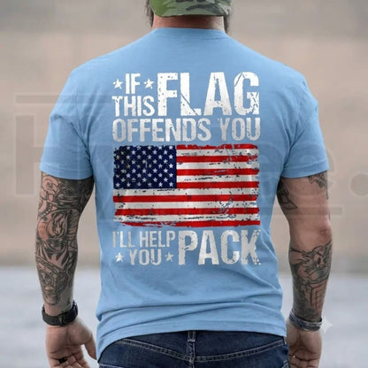Distressed American Flag T-Shirt – Men's Black Patriotic Cotton Gym & Casual Tee