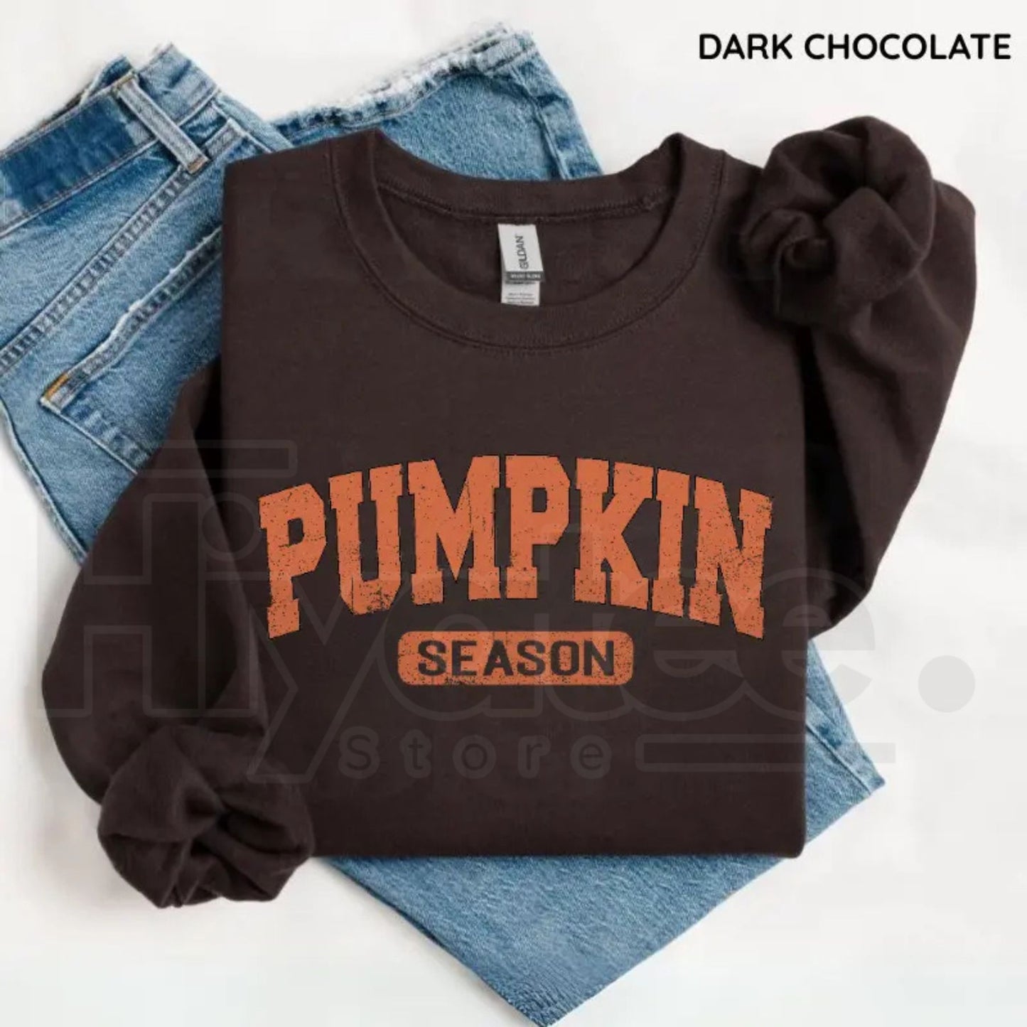Retro Pumpkin Season Sweatshirt – Cute Fall Autumn Pullover, Vintage Thanksgiving & Halloween Outfit