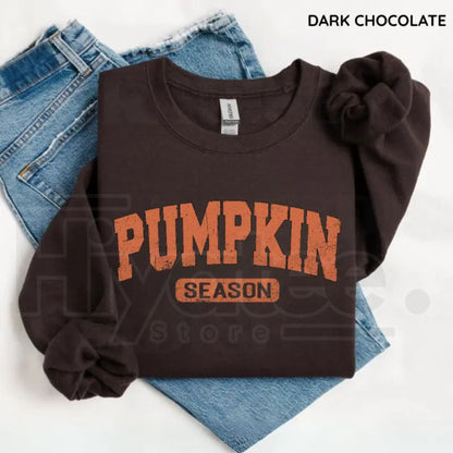 Retro Pumpkin Season Sweatshirt – Cute Fall Autumn Pullover, Vintage Thanksgiving & Halloween Outfit