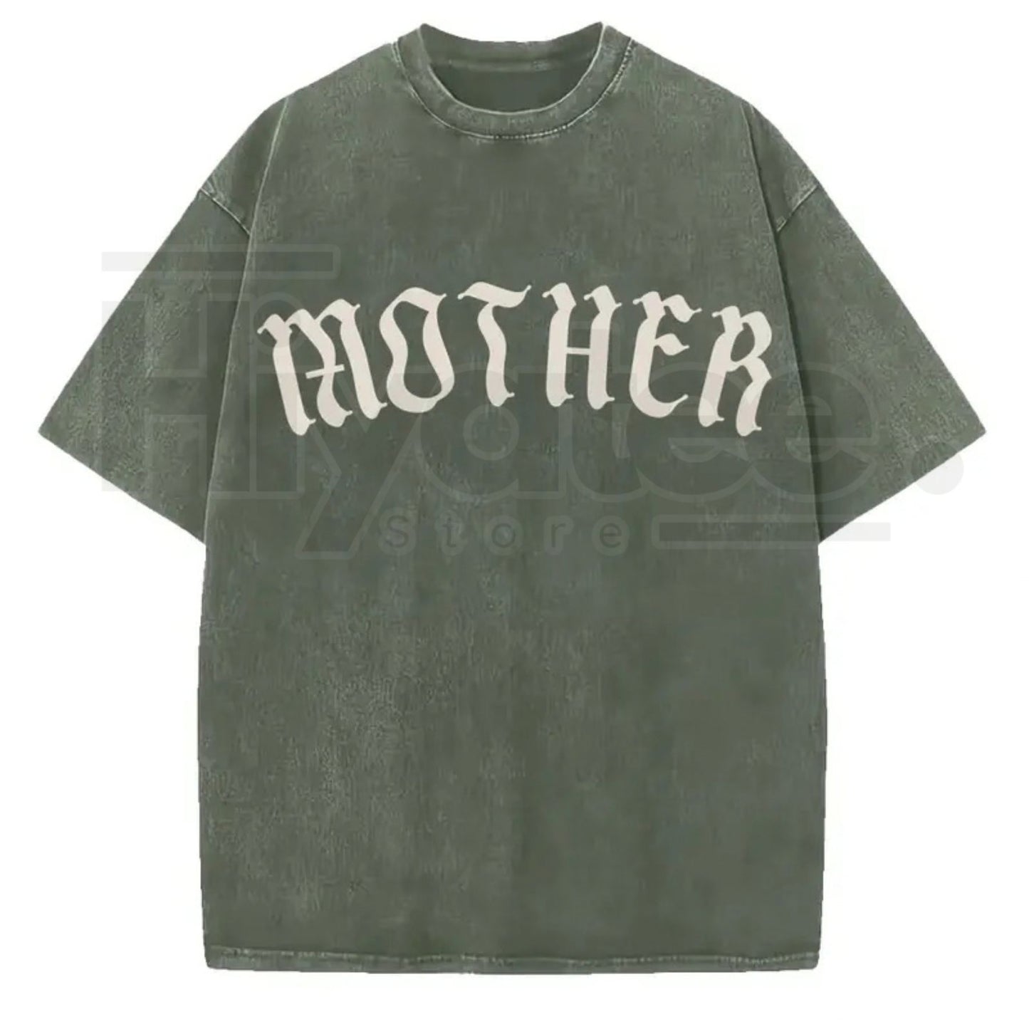 Mother Gothic Graphic T-Shirt – Old English Oversized Alternative Streetwear Tee