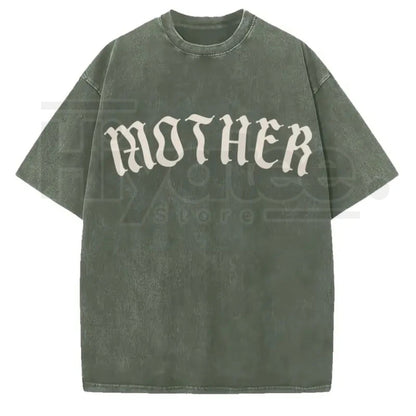 Mother Gothic Graphic T-Shirt – Old English Oversized Alternative Streetwear Tee