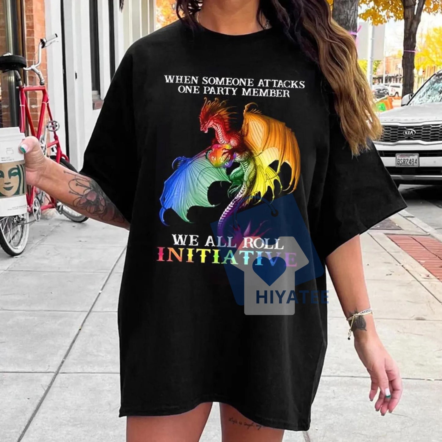 When Someone Attacks One Party Member Shirt – We All Roll for Initiative Tee, Human Rights Unisex T-Shirt, DnD-Inspired