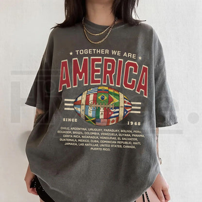 Together We Are America Shirt – Latin American Pride Comfort Colors® T-Shirt, Hispanic Heritage Puerto Rico Unisex Tee