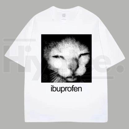 "Ibuprofen Cat Meme" – Funny Vintage Y2K Streetwear Graphic Top