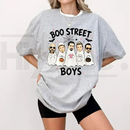 Boo Street Boys Halloween Shirt – 90s Boy Band Concert Tee