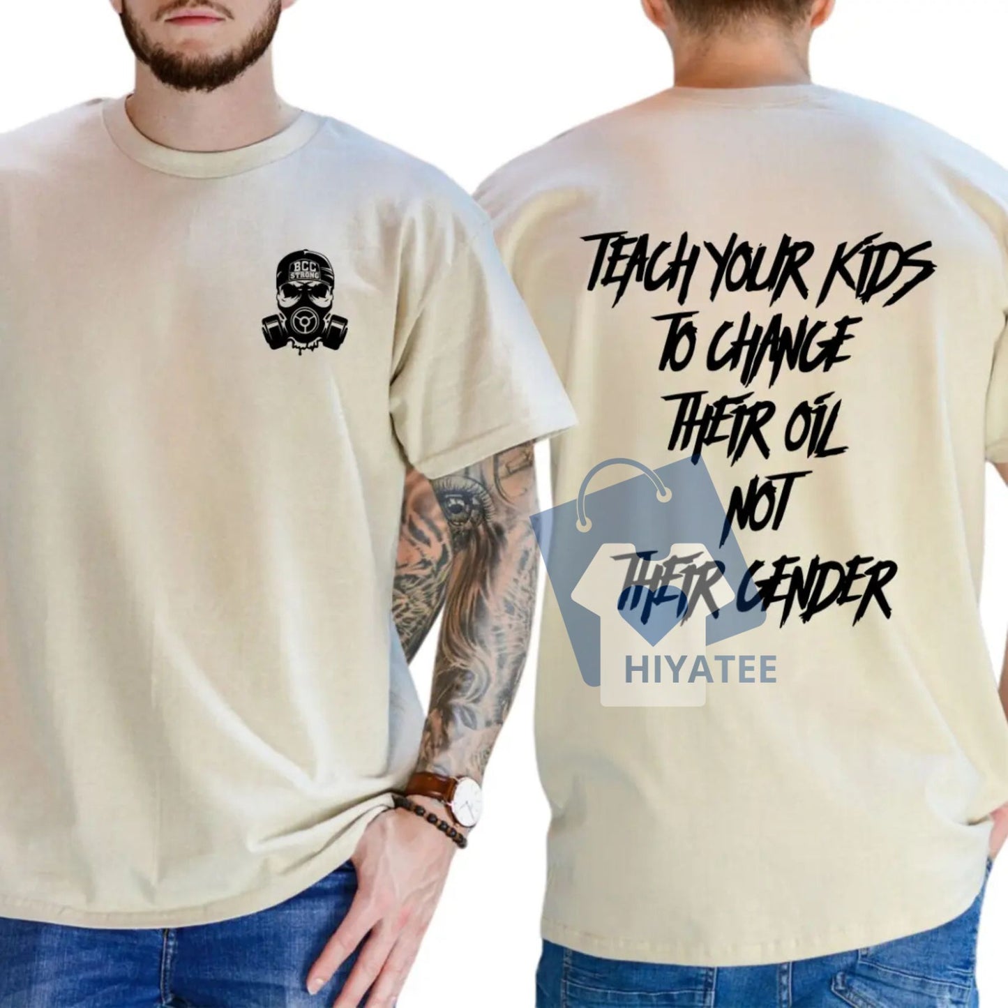 Teach Your Kids To Change Their Oil Not Their Gender T-Shirt – Bold Statement Graphic Tee, Unisex Cotton Shirt for Men & Women
