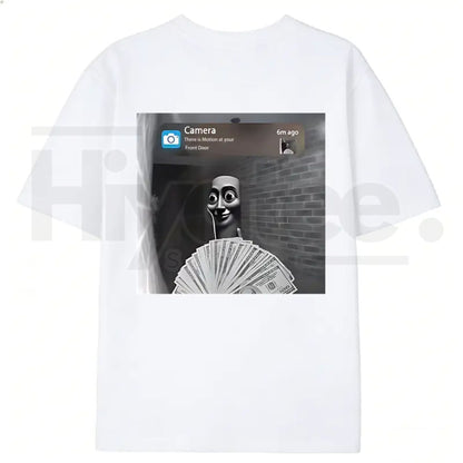 "Tung Tung Tung Sahur" Funny Viral Meme – Premium Cotton Black Graphic Top