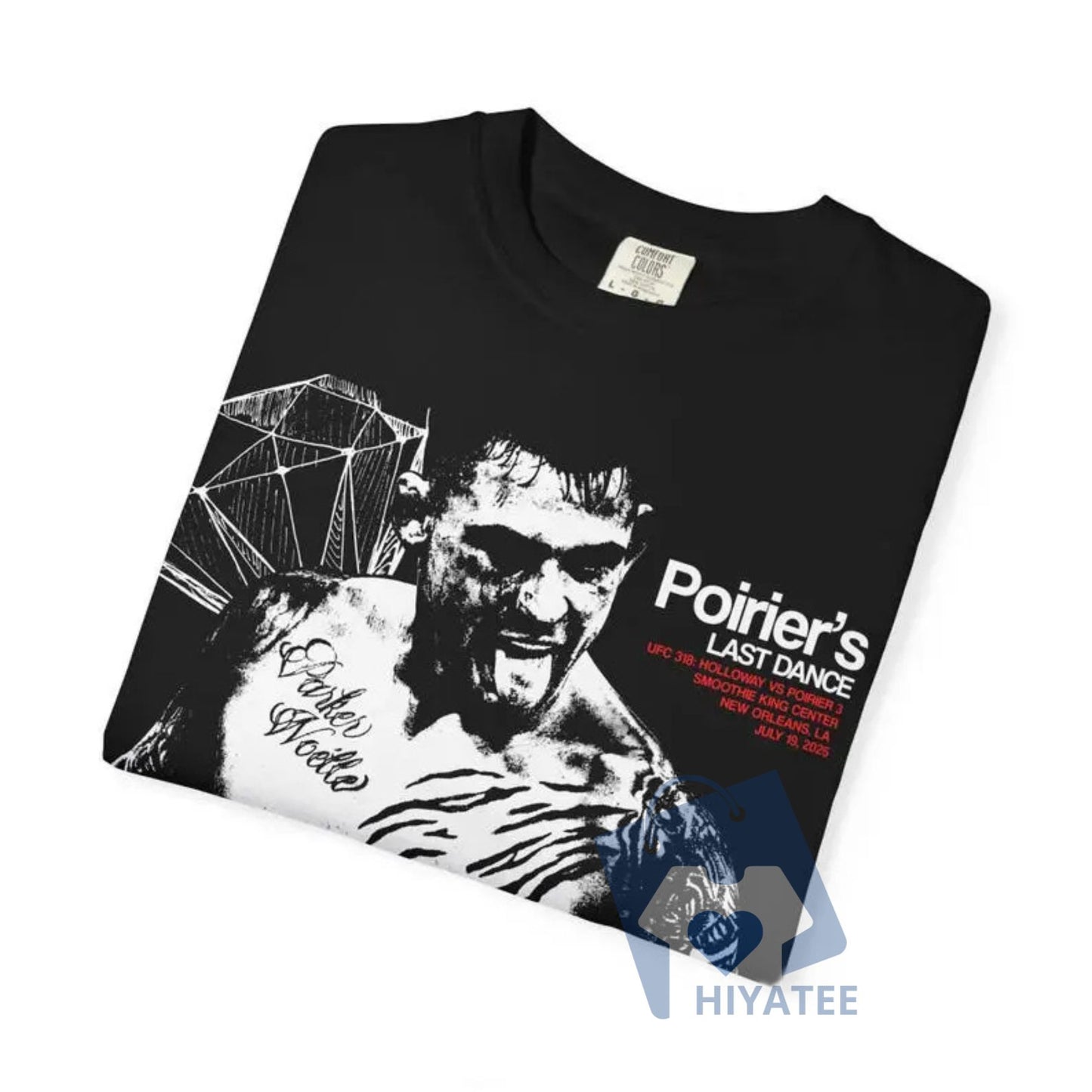 Dustin Poirier Retro UFC Shirt – Vintage Style MMA Graphic Tee for Fight Fans