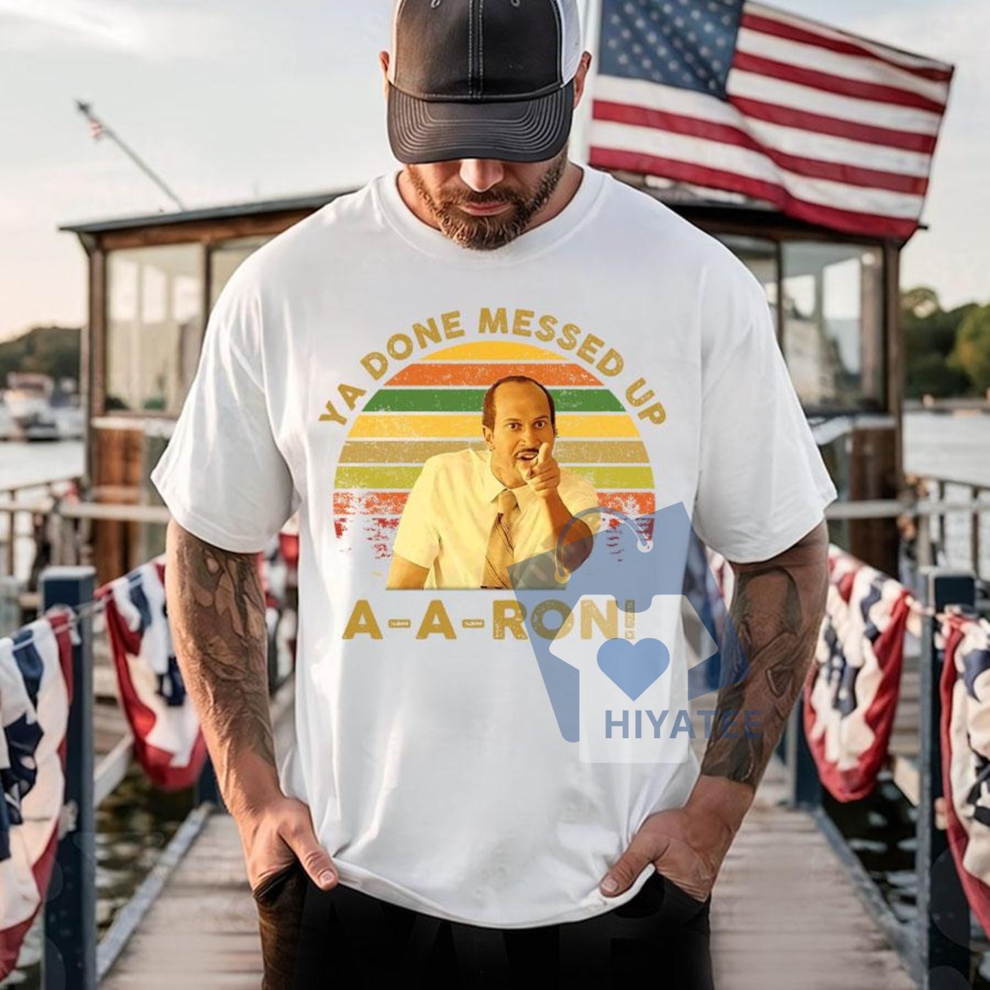 Ya Done Messed Up A-A-Ron T-Shirt – Key & Peele Vintage Quote Tee, Unisex Funny Retro Sunset Graphic Shirt