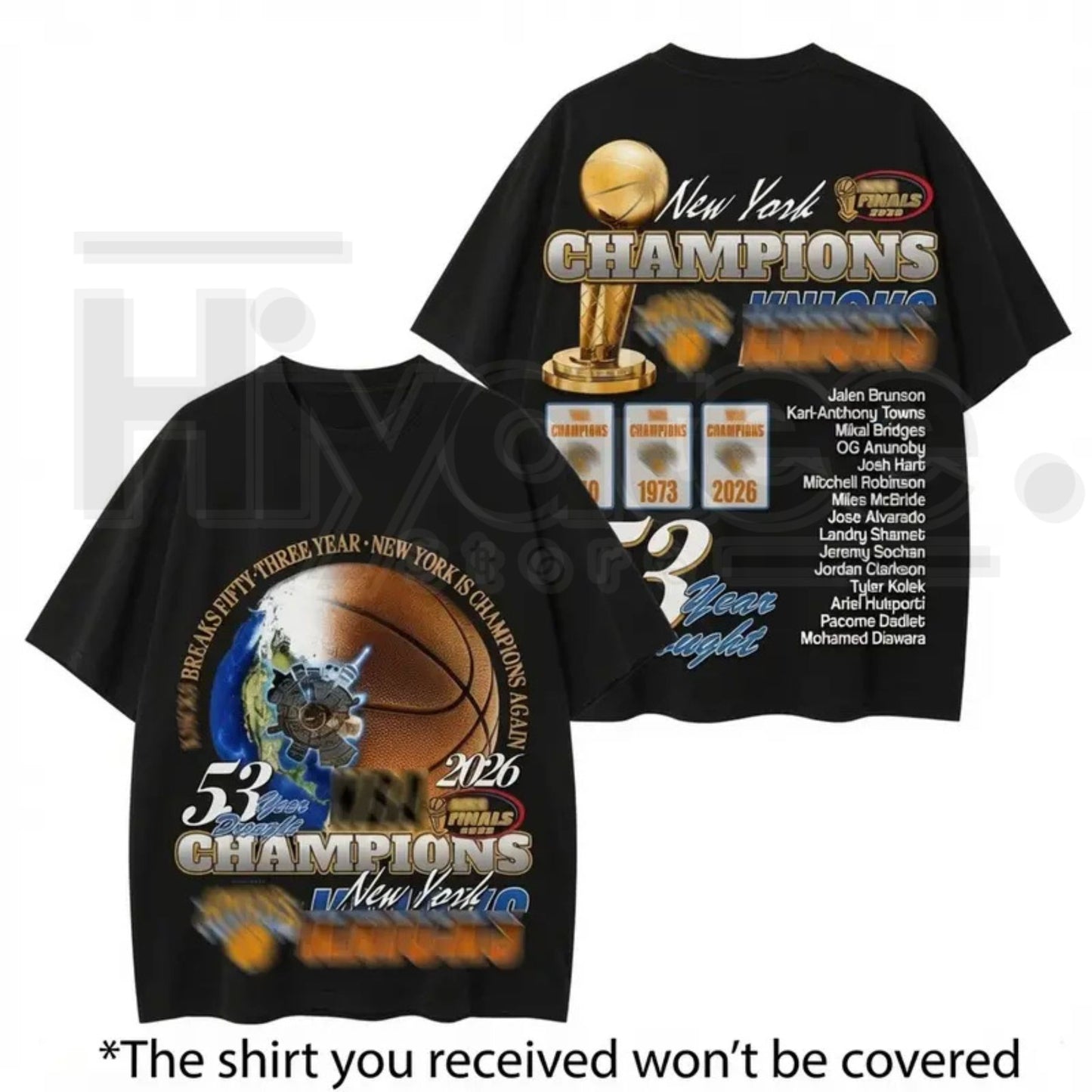 End 53-Year Drought New York Basketball Champions 2026 T-Shirt – Jalen Brunson Fan Streetwear Tee