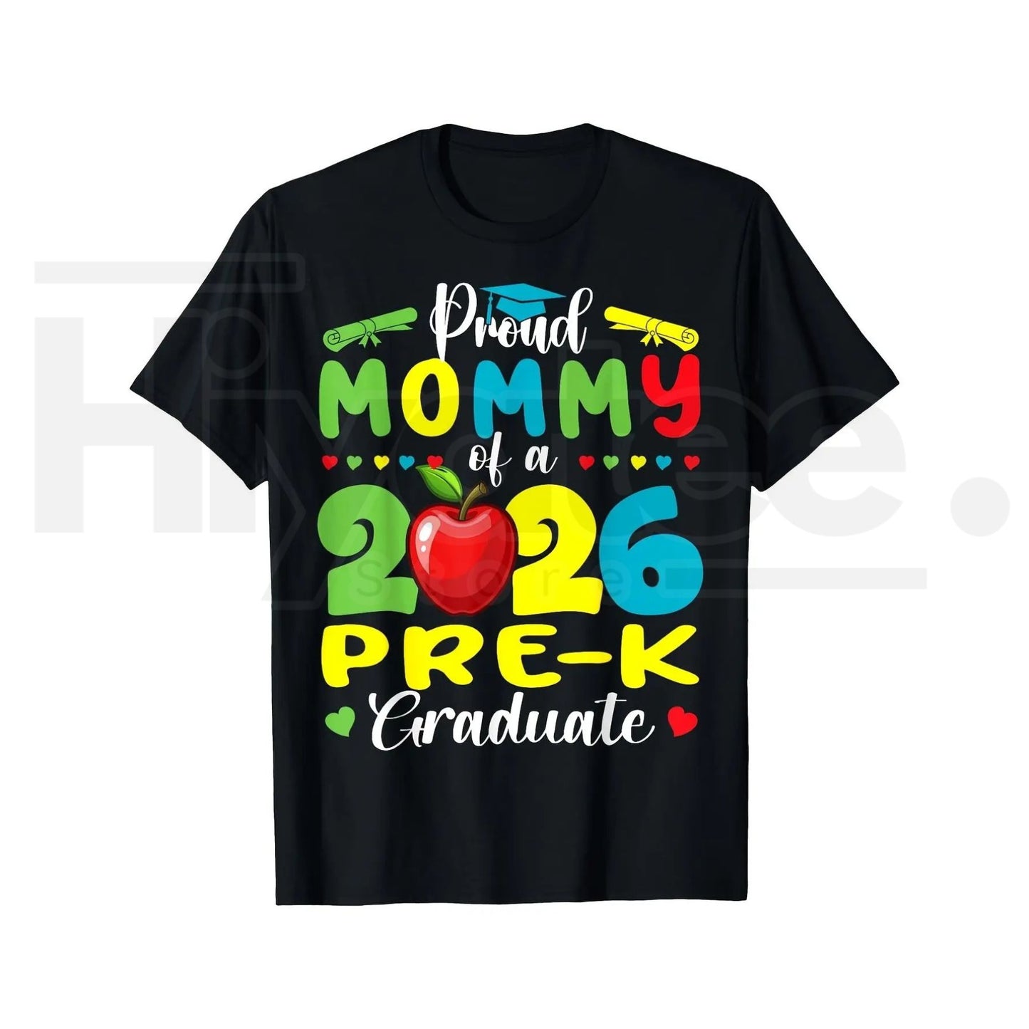 Proud Mommy of 2026 Pre-K Graduate T-Shirt – Official Pre-K Graduation Gift, Summer 2026 Mom Graphic Tee