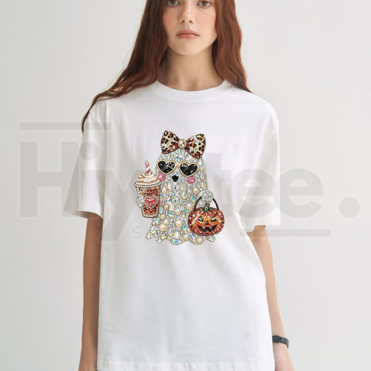 Vintage Stone Ghost T-Shirt – Weathered Spooky Cotton Tee