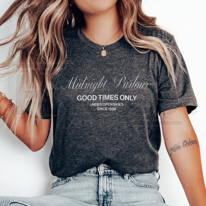 Pacsun Men's Midnight Parlour T-Shirt – Retro Streetwear Graphic Tee