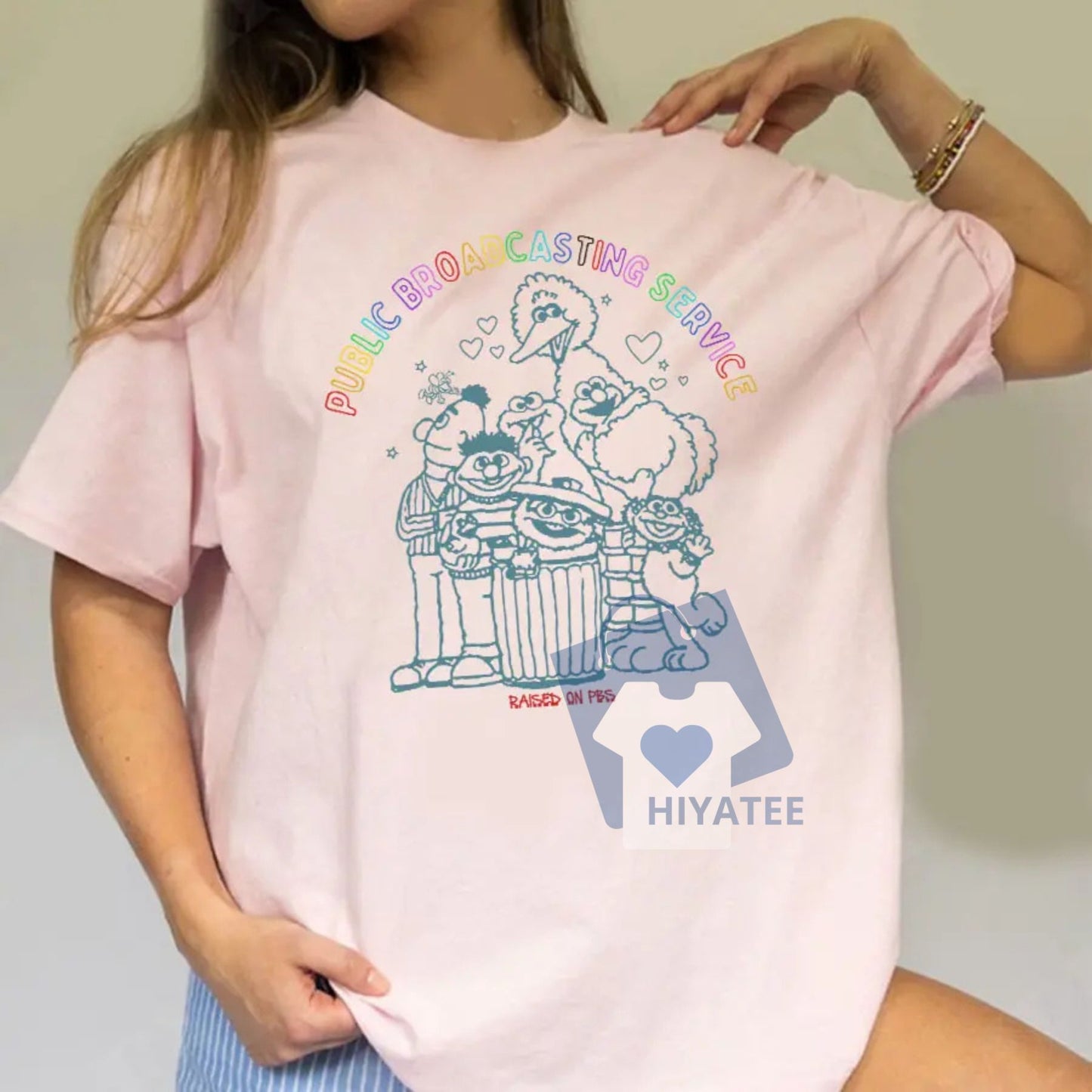Public Broadcasting Service T-Shirt – 70s 80s Retro PBS Logo Tee, Classic TV Fan Shirt, Save PBS Protest Tee, Vintage Nostalgia Unisex Top