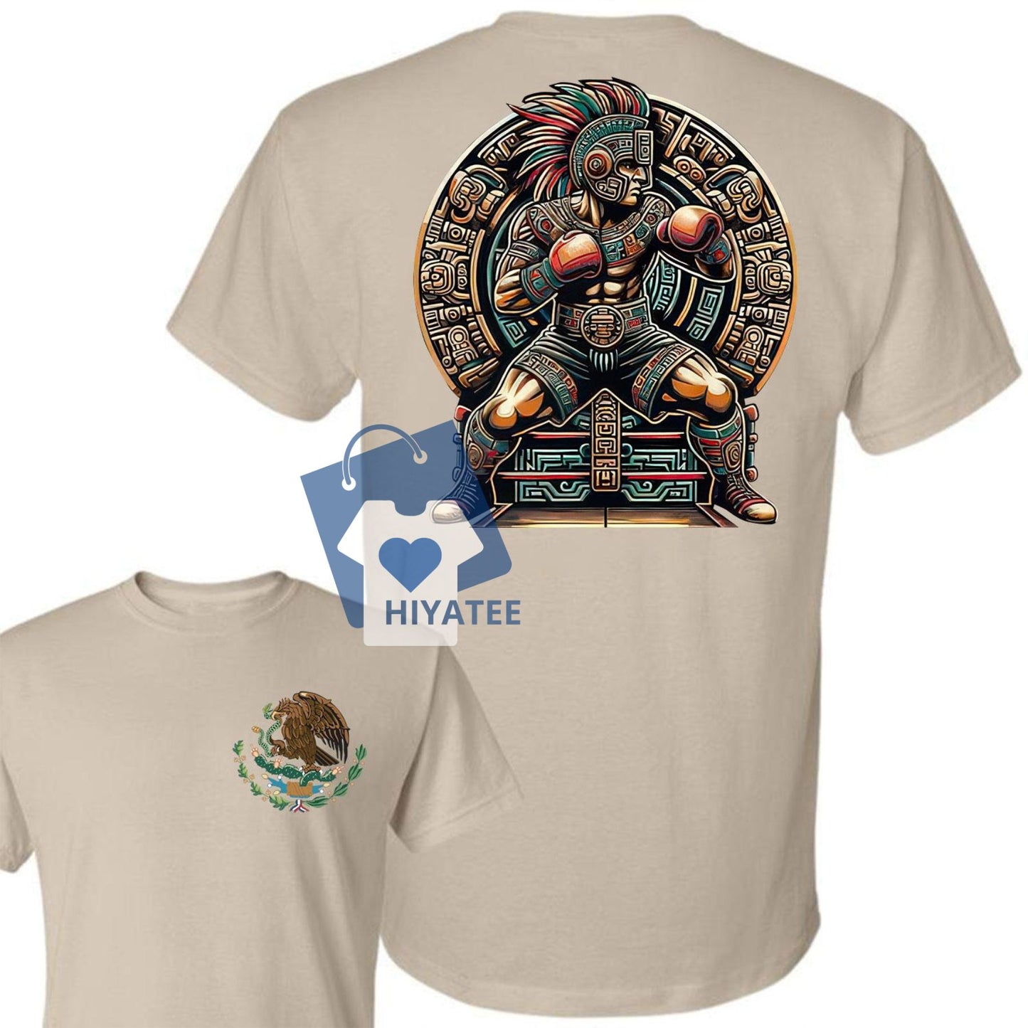 Boxing Mexico 2-Sided Shirt - Full Color Comfort Cotton Top for Men and Women