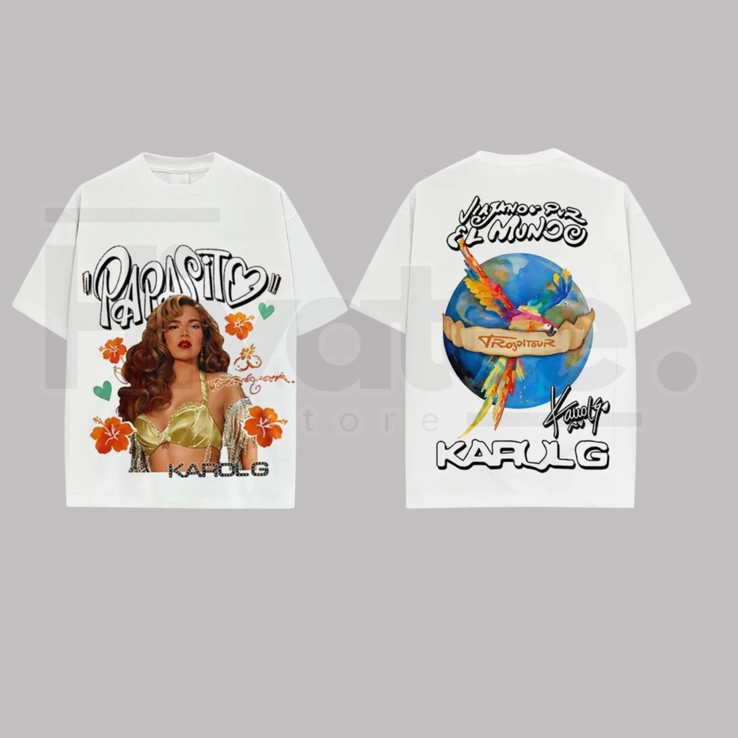 "Karol G: Tropitour 2026" – Viajando Por El Mundo Vintage Graphic Top
