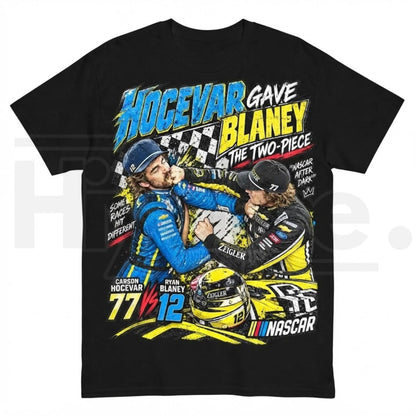 Ryan Blaney vs Carson Hocevar T-Shirt – Racing Rivalry Graphic Tee