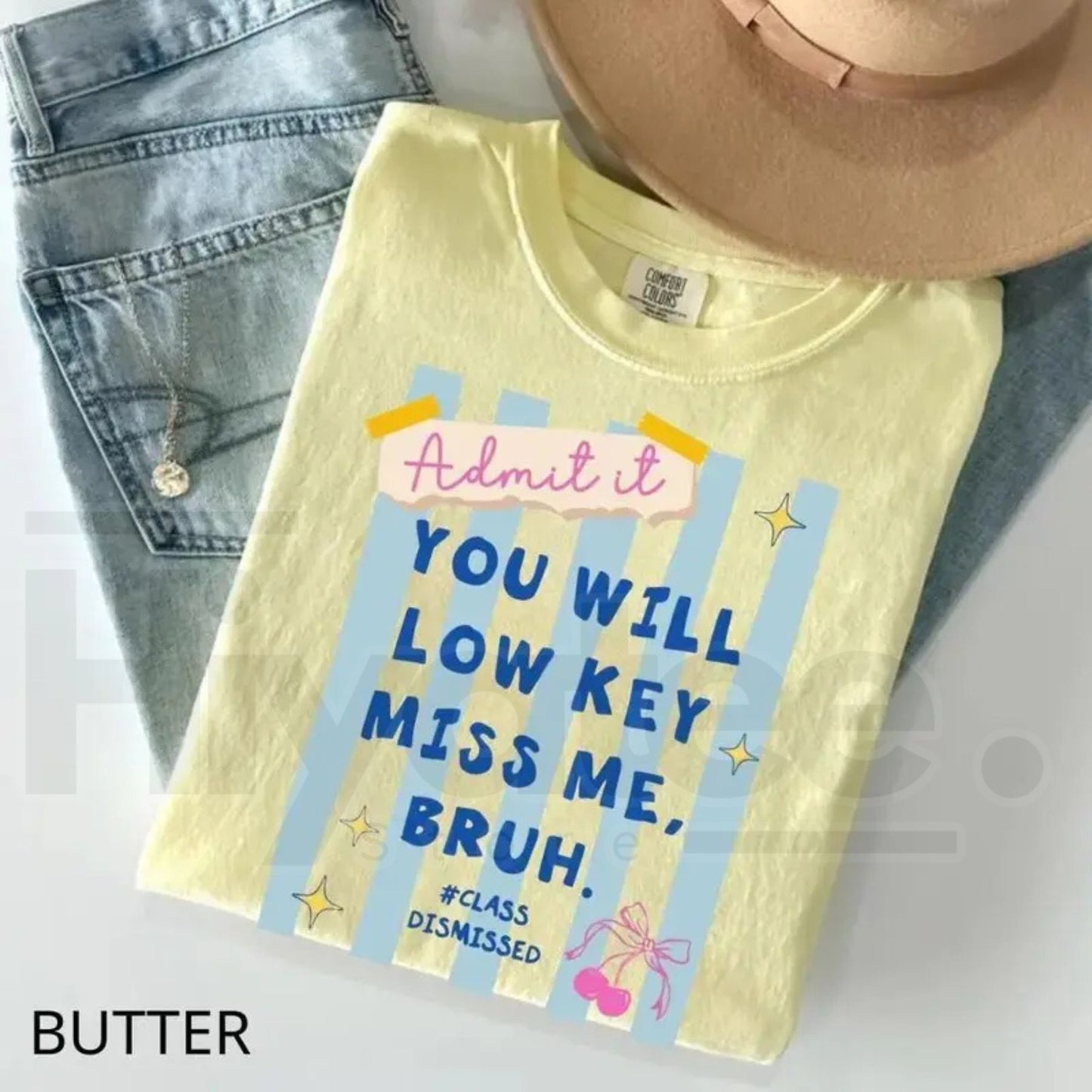 Comfort Colors® Admit It You’ll Low Key Miss Me Bruh Shirt – Funny Last Day of School Teacher Tee