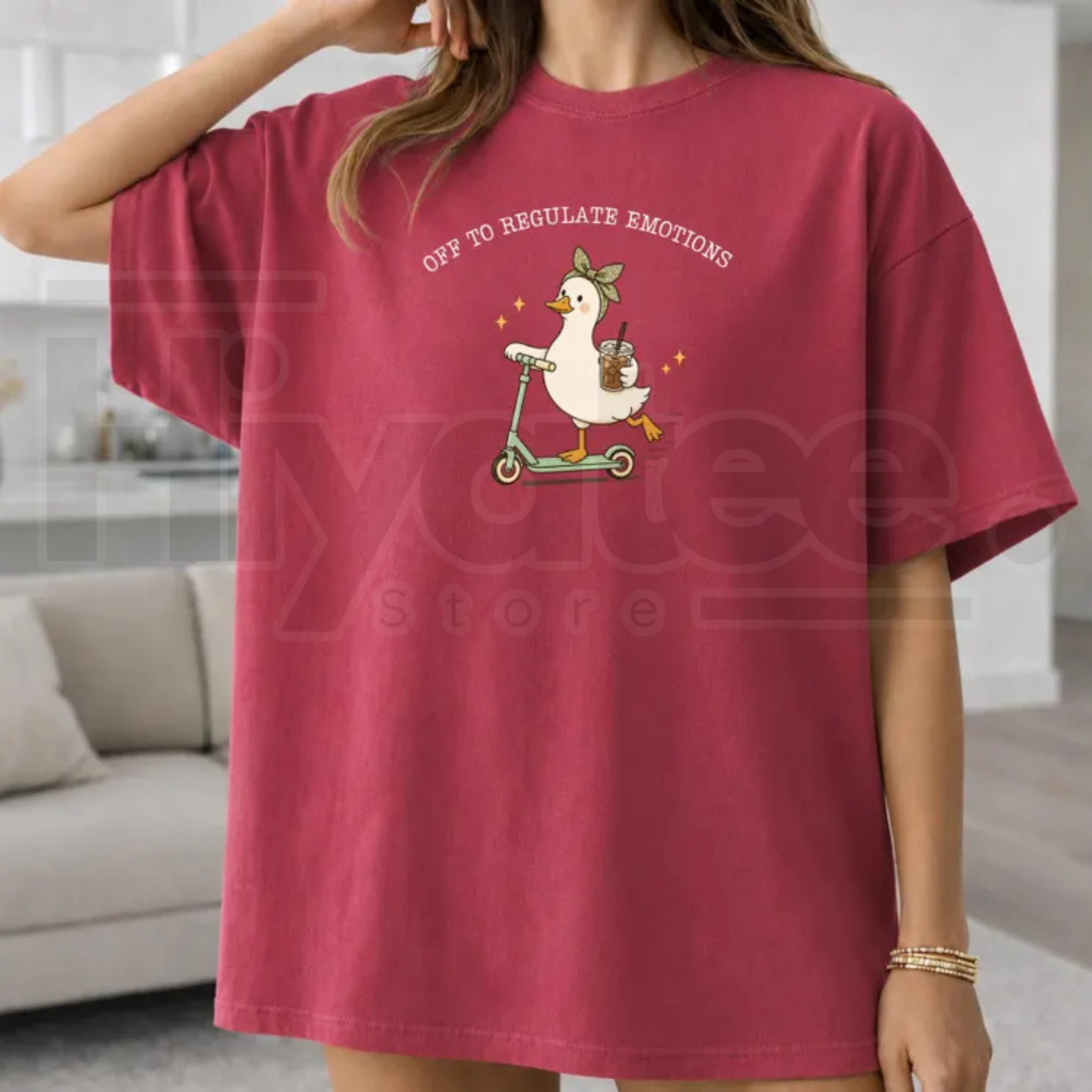 Silly Goose Therapist Tee Off To Regulate Emotions Mental Health Counselor Shirt