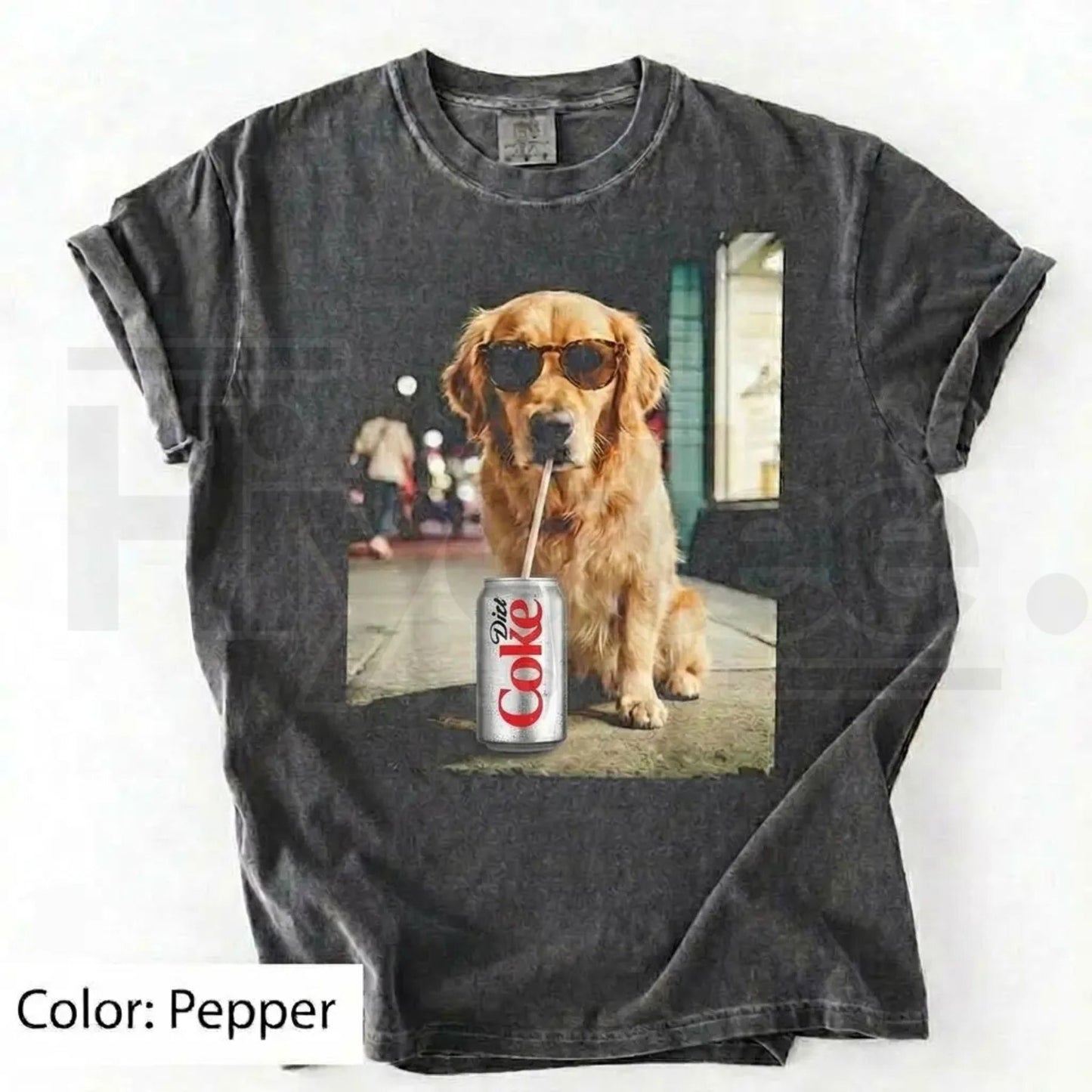 Comfort Colors Dog & Diet Coke Shirt – Funny Custom Dog Breed Tee