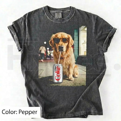 Comfort Colors Dog & Diet Coke Shirt – Funny Custom Dog Breed Tee