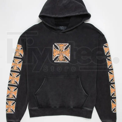 West Coast Choppers Camo Fill Men's Hoodie – Classic Motorcycle Graphic