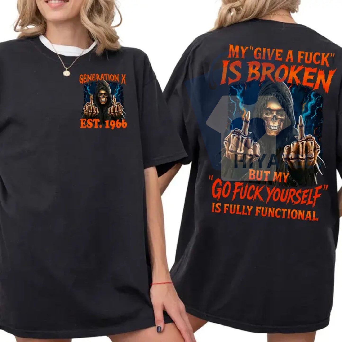 "Badass Generation" Gen X T-Shirt – Custom Year & FAFOT Slogan Tee