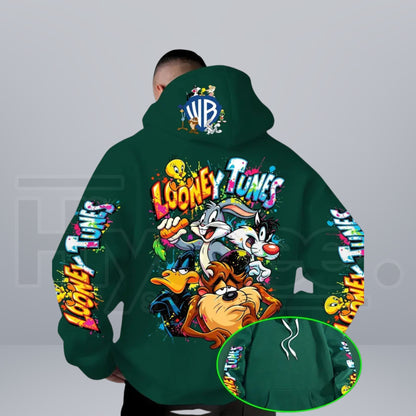 Warner Bros Looney Tunes Back Print Hoodie