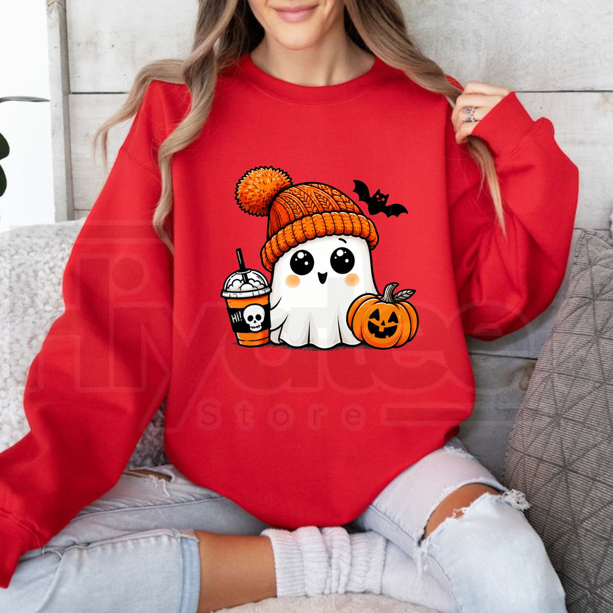 WAYII Women's Cozy Oversized Casual Loose Crewneck Sweatshirt