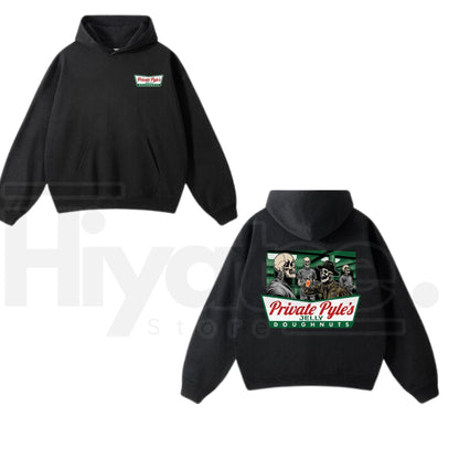Private Pyle's Jelly Doughnuts Graphic Hoodie – Full Metal Jacket Movie Inspired Unisex Pullover