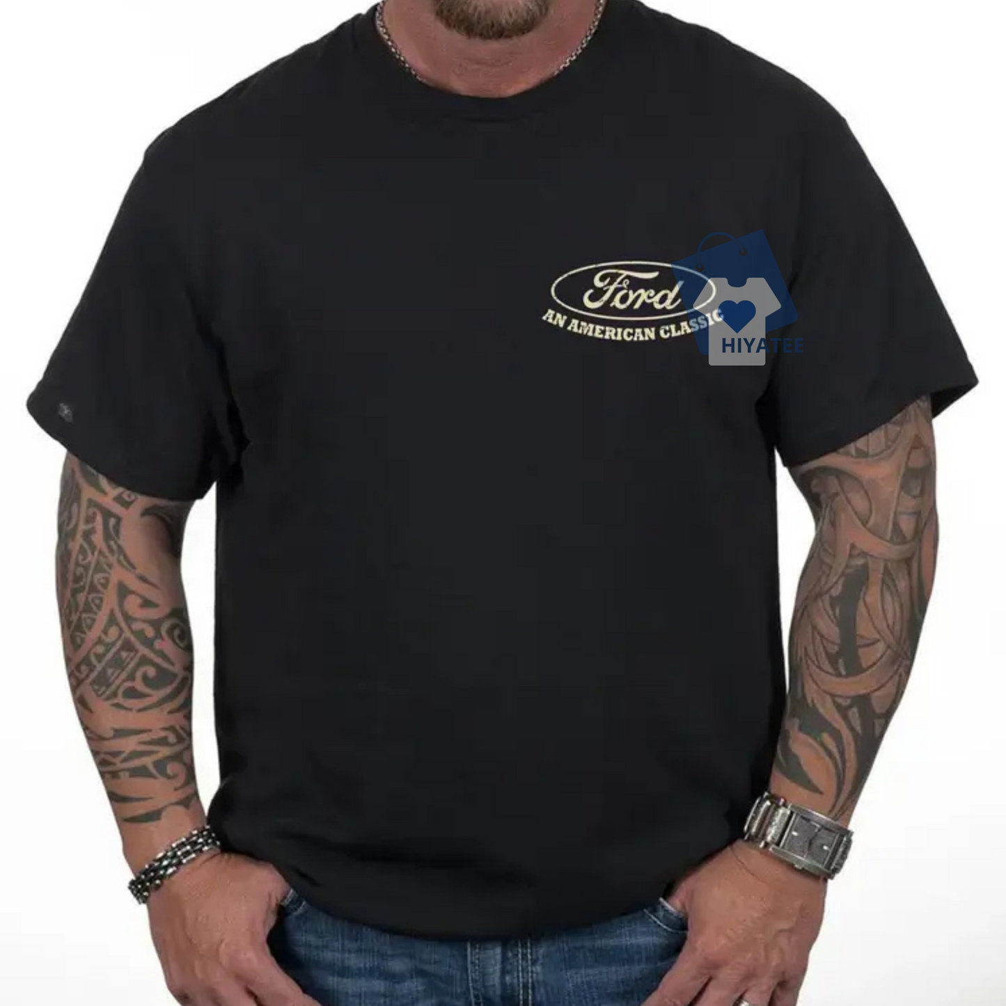 Vintage Ford Trucks T-Shirt – Heather Rust Graphic Tee for Classic Truck Fans & Biker Streetwear