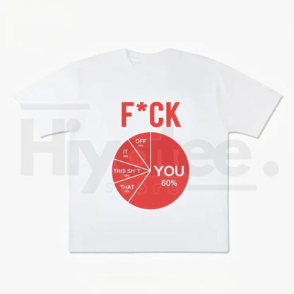 Unisex Funny Pie Chart T-Shirt – Sarcastic Humor Diagram Cotton Tee