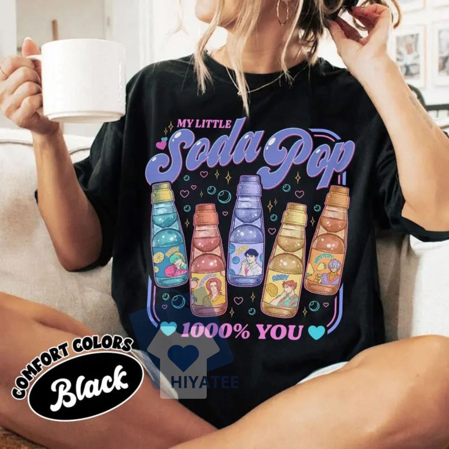 Saja Boys Soda Pop KPDH Shirt – Comfort Colors Kpop-Inspired Tee, Huntrix PIN & Jinu Movie Style Boy Band Merch