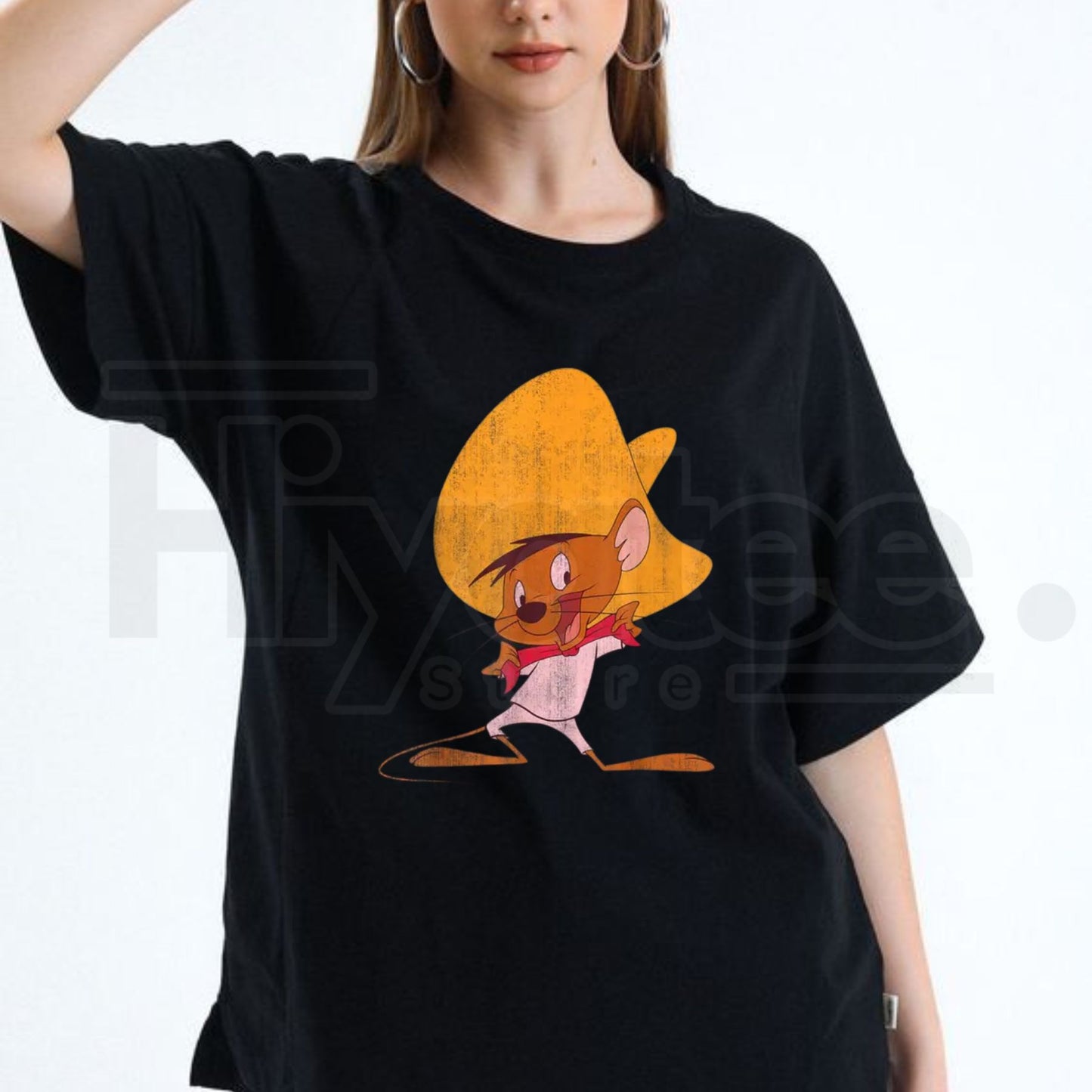 Speedy Gonzales Retro Portrait T-Shirt – Red Hue Looney Tunes Streetwear Graphic Tee