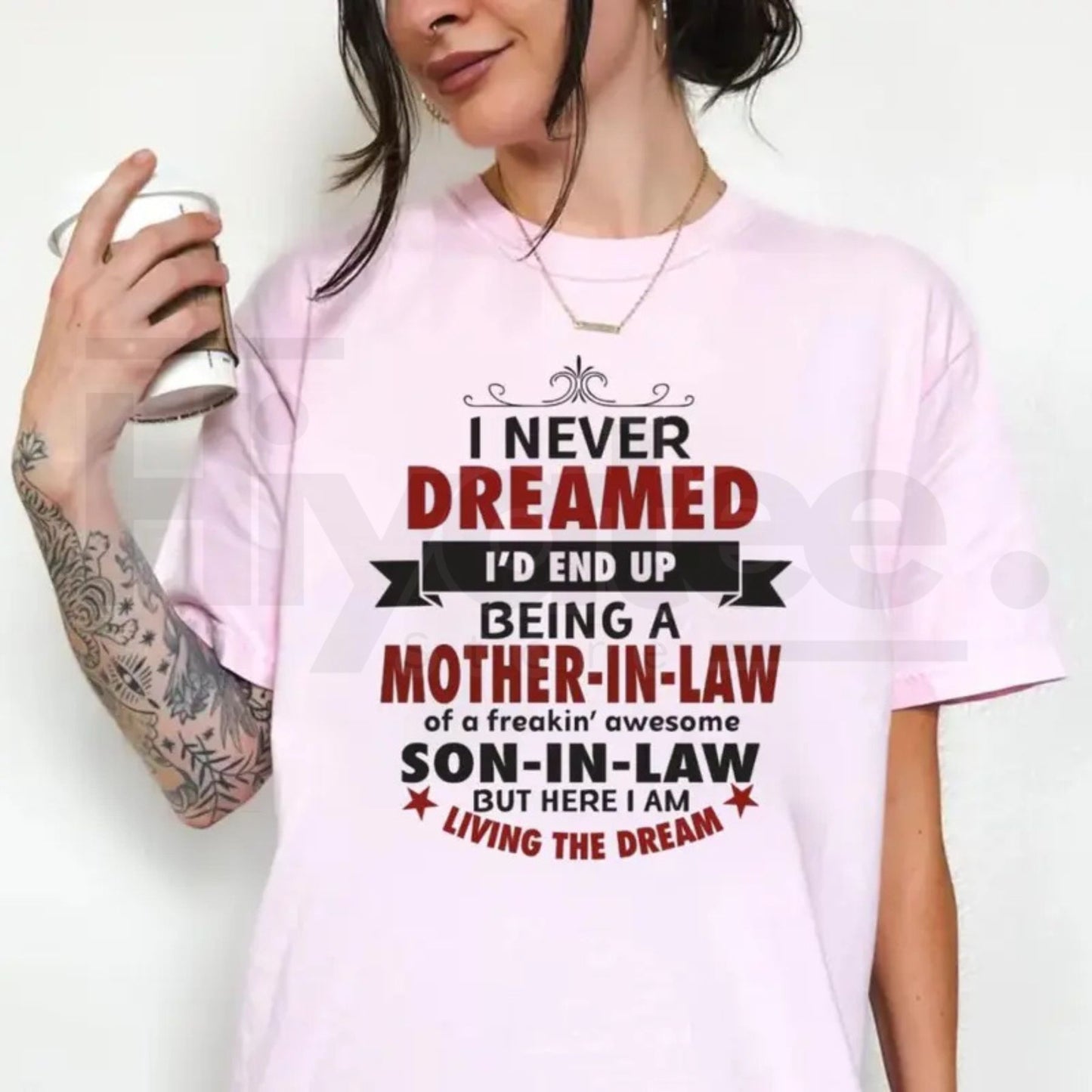 "Lucky Mother-In-Law" – Funny Family Appreciation Graphic Top