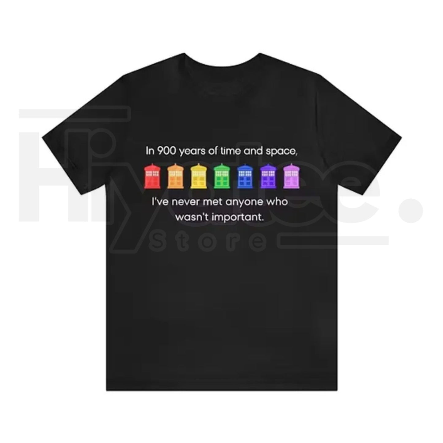 Pride Rainbow Police Box T-Shirt – LGBT Pride Month Doctor Who Parody Tee