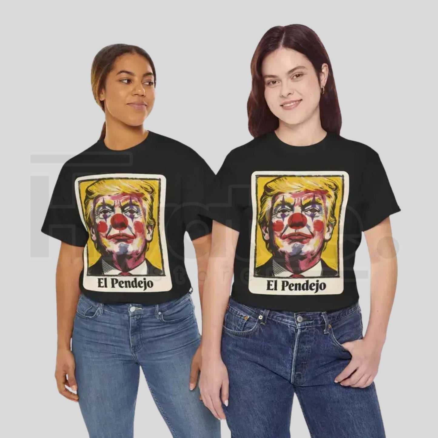 "El Pendejo" Clown Portrait – Viral Satirical Political Graphic Top