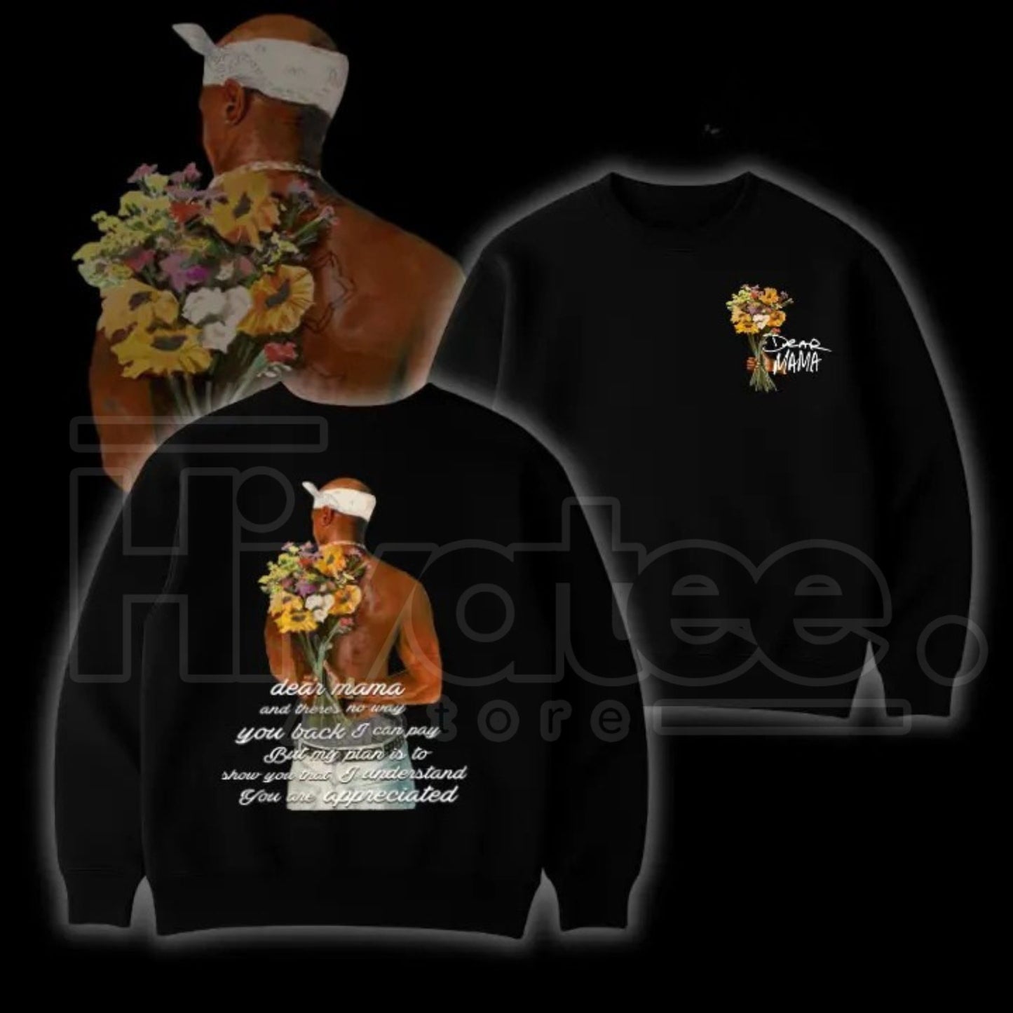 "Dear Mama" Tupac Signature – Vintage 2Pac Quote Rapper Fan Top