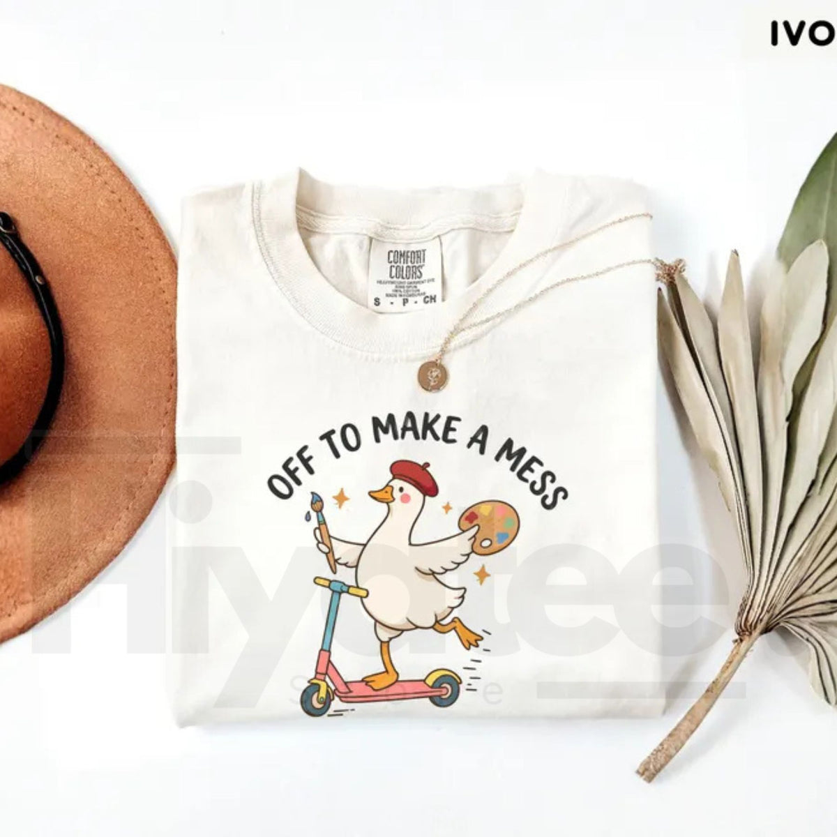 Comfort Colors Off To Make A Mess Artist Goose Tee