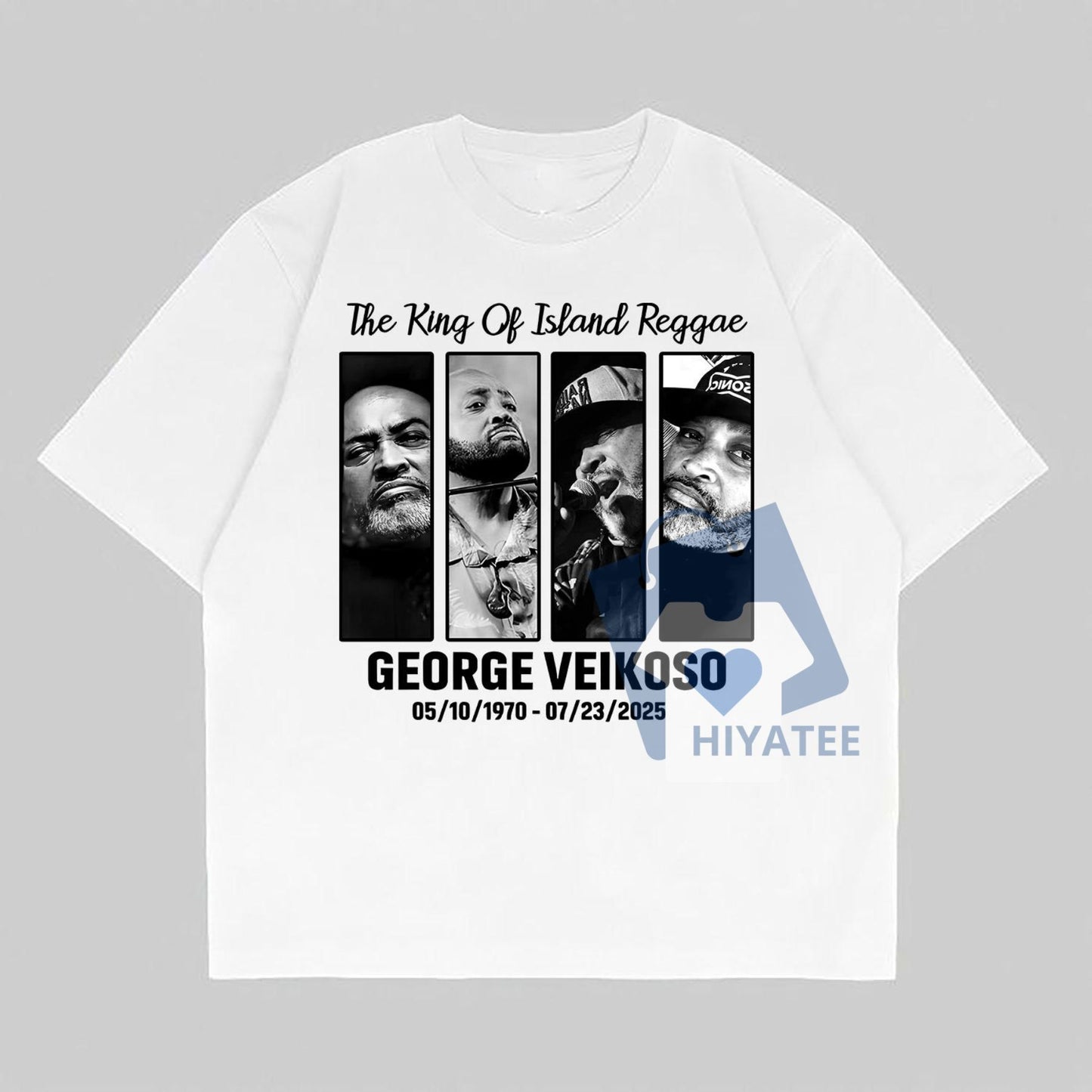 George Veikoso Memorial T-Shirt – King of Island Reggae Tribute Tee, 1970–2025 Fiji Music Legend Shirt for Fans