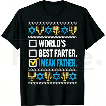 "Naughty Jewish Hanukkah" – Funny Festival of Lights Graphic Top