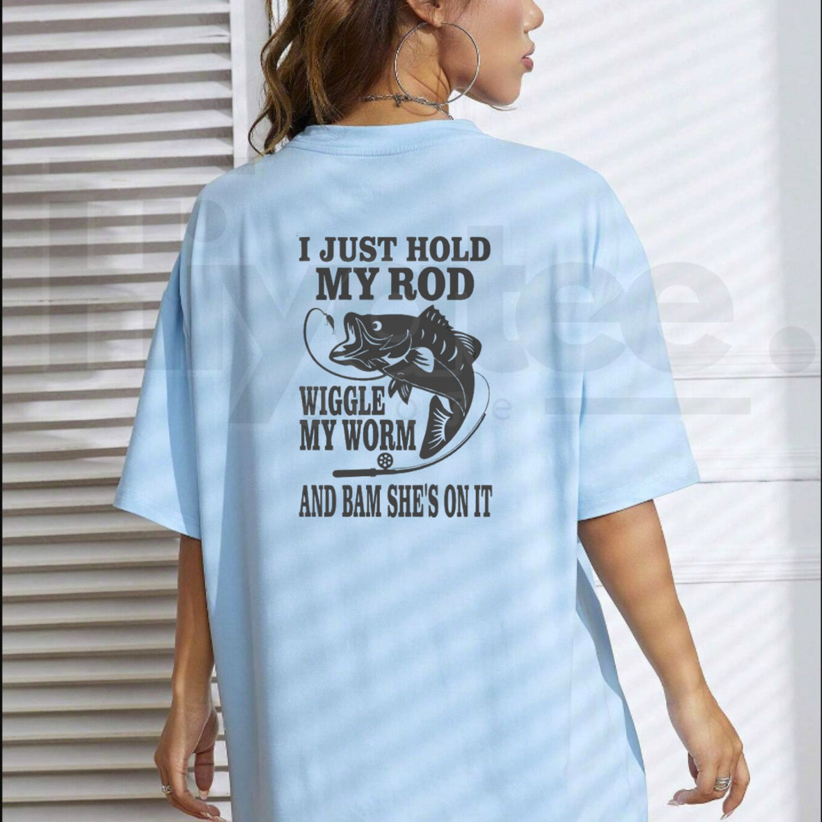 I Just Hold My Rod T-Shirt – Funny Fishing Graphic Tee
