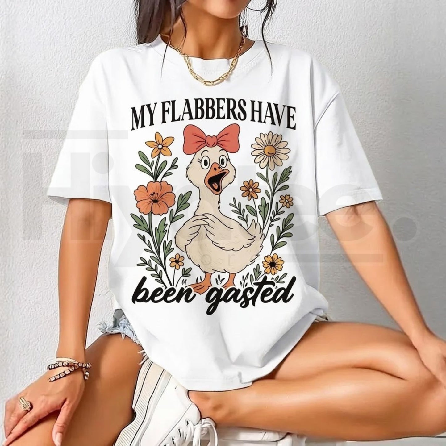 "My Flabbers Have Been Gasted" – Snarky Sarcastic Goose Graphic Top