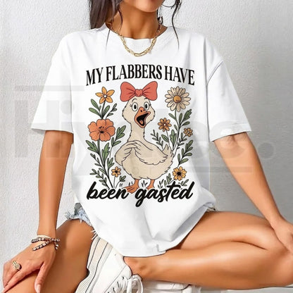"My Flabbers Have Been Gasted" – Snarky Sarcastic Goose Graphic Top