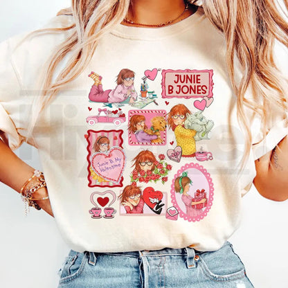 Junie B. Jones Valentine Doodle Style Shirt – Teacher Valentine Gift Tee